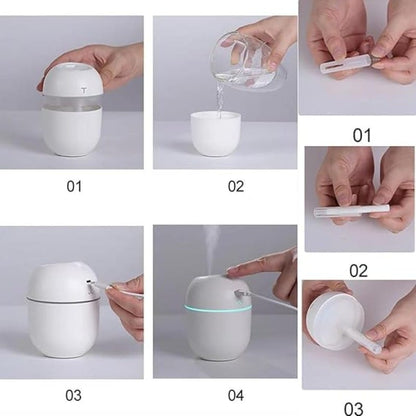3 In 1 Air Humidifier Essential Oil Aroma Diffuser For Home - Multifunctional Device Designed To Improve Indoor Air Quality And Ambiance (Random Color)